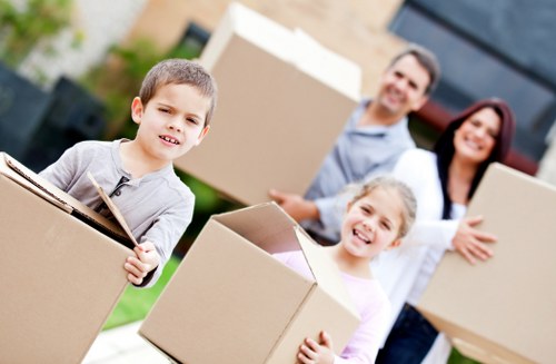 Professional movers handling office relocation